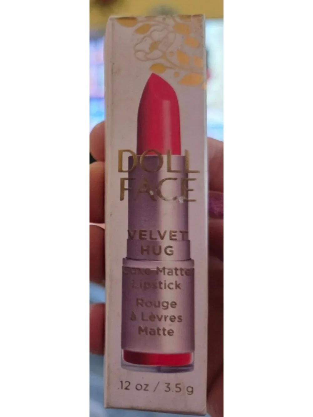 Doll Face Velvet Hug Luxe Matte Lipstick - Creamy Pigmented Moist Formula .12 Oz